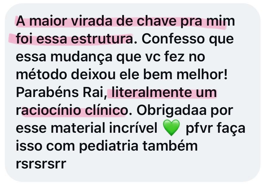 Depoimento de mediciner sobre a estrutura do método