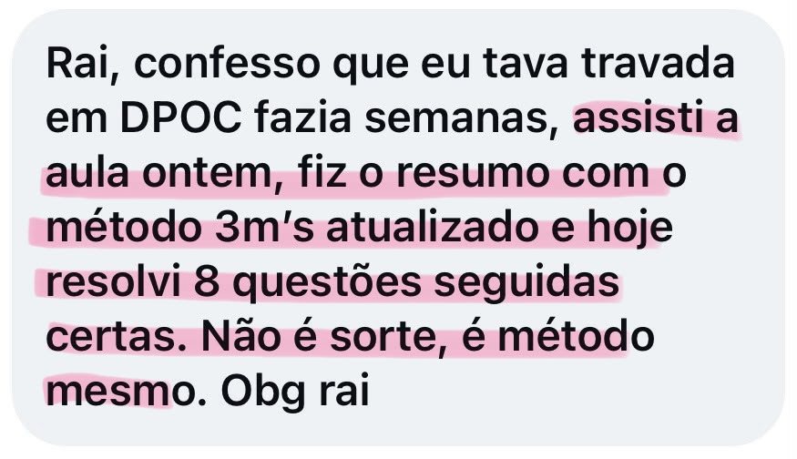 Depoimento de mediciner sobre o método 3M's atualizado